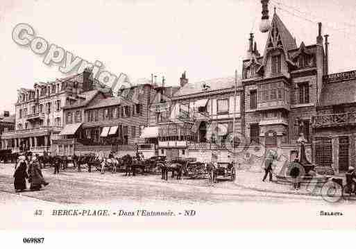 Ville de BERCK, carte postale ancienne