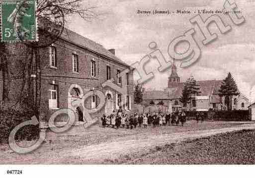 Ville de BERNES, carte postale ancienne