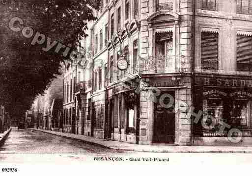 Ville de BESANCON, carte postale ancienne