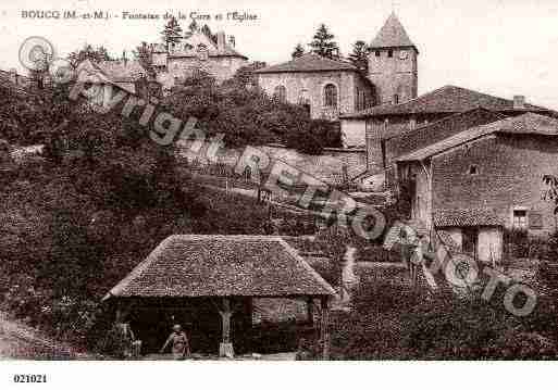 Ville de BOUCQ, carte postale ancienne