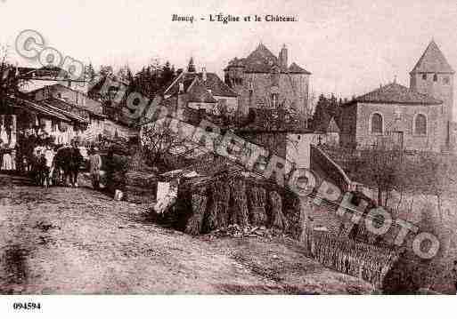 Ville de BOUCQ, carte postale ancienne