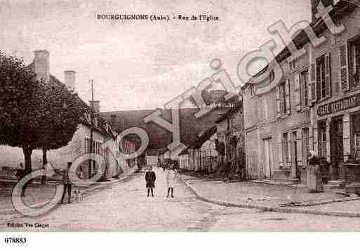 Ville de BOURGUIGNONS, carte postale ancienne