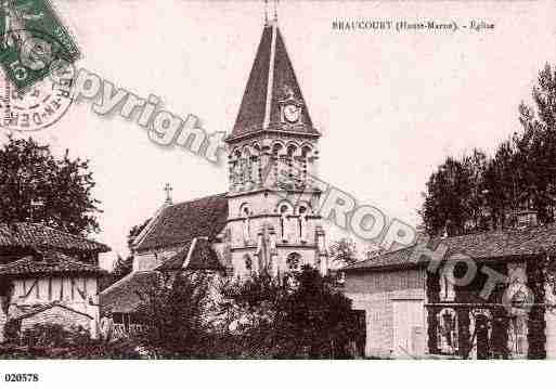 Ville de BRAUCOURT, carte postale ancienne