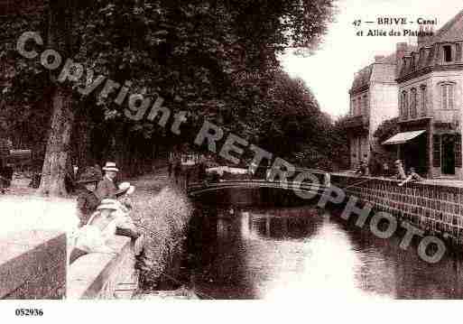 Ville de BRIVELAGAILLARDE, carte postale ancienne