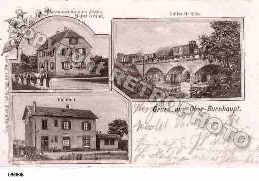Ville de BURNHAUPTLEHAUT, carte postale ancienne