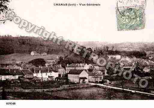 Ville de CAZALS, carte postale ancienne