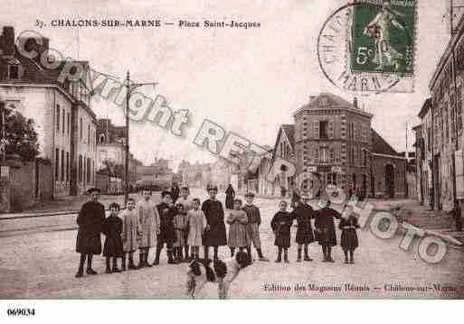 Ville de CHALONSSURMARNE, carte postale ancienne