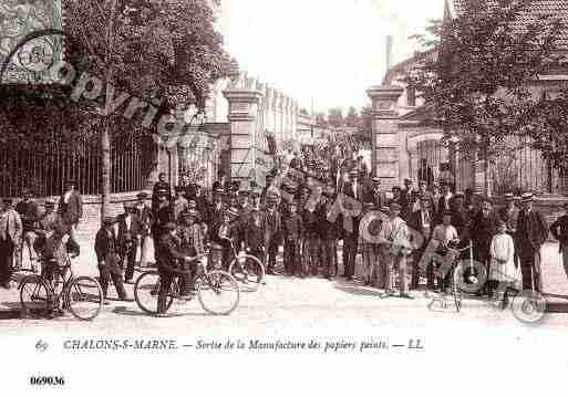 Ville de CHALONSSURMARNE, carte postale ancienne