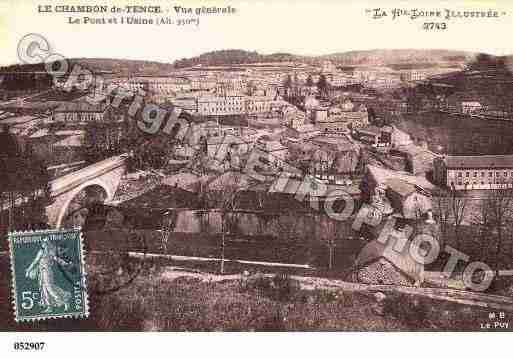 Ville de CHAMBONSURLIGNON(LE), carte postale ancienne