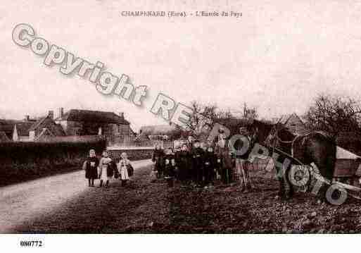 Ville de CHAMPENARD, carte postale ancienne