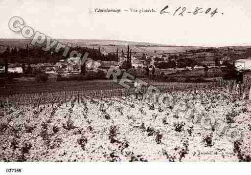 Ville de CHARDONNAY, carte postale ancienne