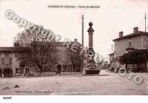 Ville de CHASSELAY, carte postale ancienne