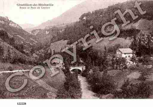 Ville de CHATILLONENMICHAILLE, carte postale ancienne