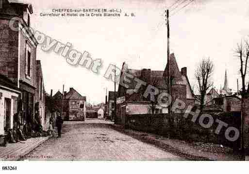 Ville de CHEFFES, carte postale ancienne