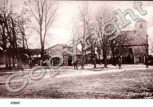 Ville de CHEVIERES, carte postale ancienne