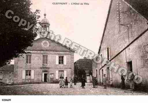 Ville de CLEFMONT, carte postale ancienne