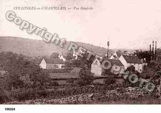 Ville de COLLONGEENCHAROLLAIS, carte postale ancienne