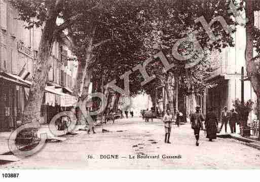 Ville de DIGNELESBAINS, carte postale ancienne