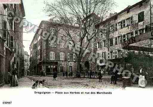 Ville de DRAGUIGNAN, carte postale ancienne