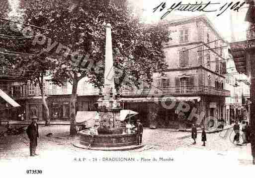 Ville de DRAGUIGNAN, carte postale ancienne