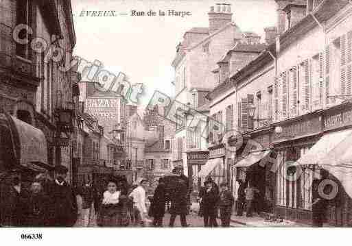 Ville de EVREUX, carte postale ancienne