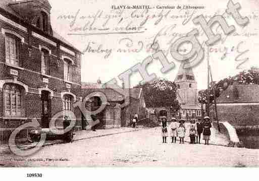 Ville de FLAVYLEMARTEL, carte postale ancienne