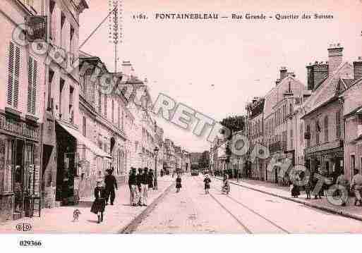 Ville de FONTAINEBLEAU, carte postale ancienne