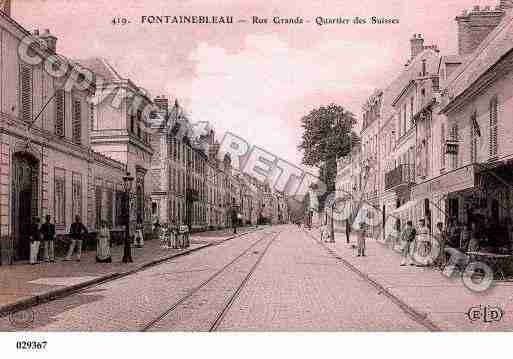 Ville de FONTAINEBLEAU, carte postale ancienne