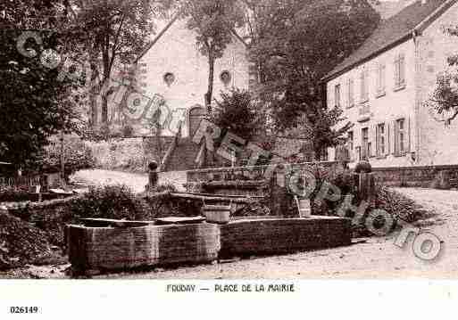 Ville de FOUDAY, carte postale ancienne