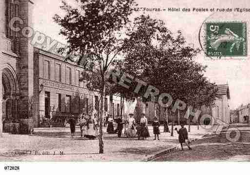 Ville de FOURAS, carte postale ancienne