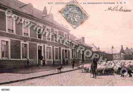 Ville de GOUZEAUCOURT, carte postale ancienne