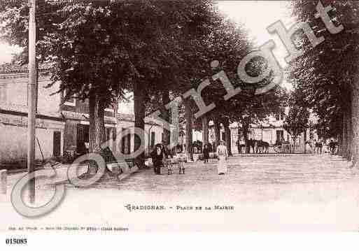 Ville de GRADIGNAN, carte postale ancienne