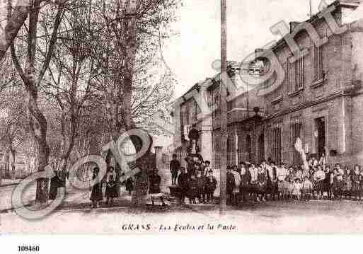 Ville de GRANS, carte postale ancienne Ville de GRANS, carte postale ancienne