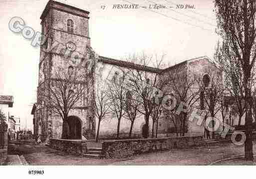 Ville de HENDAYE, carte postale ancienne