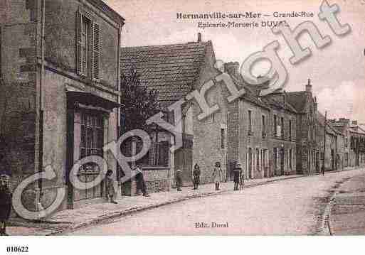 Ville de HERMANVILLESURMER, carte postale ancienne