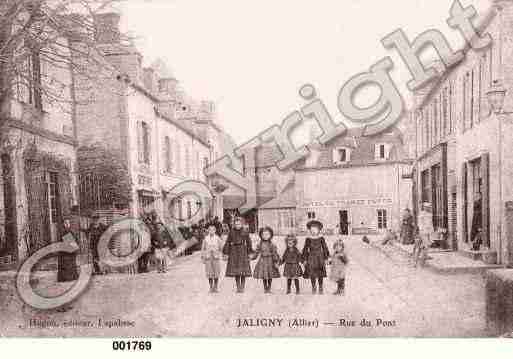 Ville de JALIGNYSURBESBRE, carte postale ancienne