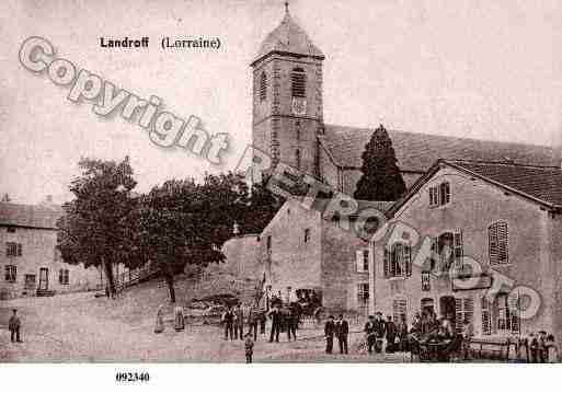 Ville de LANDROFF, carte postale ancienne
