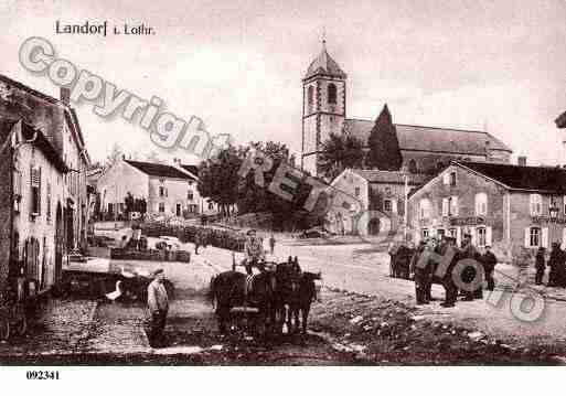 Ville de LANDROFF, carte postale ancienne