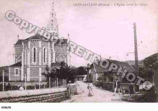 Ville de LENSLESTANG, carte postale ancienne