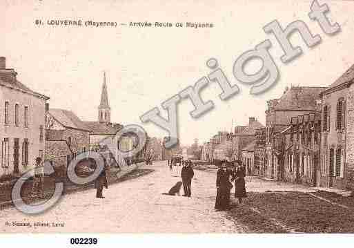 Ville de LOUVERNE, carte postale ancienne