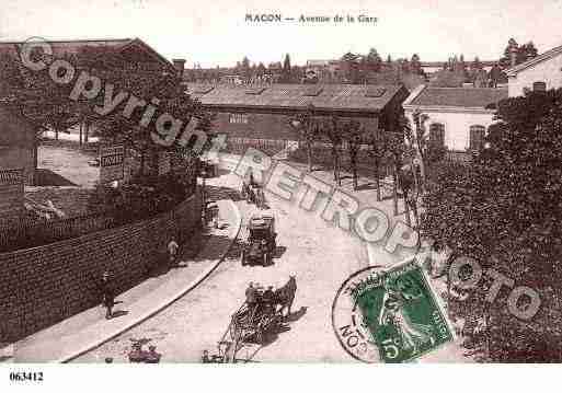 Ville de MACON, carte postale ancienne