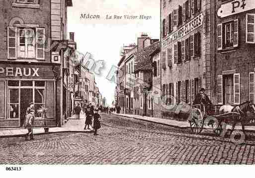 Ville de MACON, carte postale ancienne