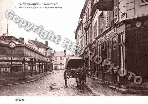 Ville de MAGNYENVEXIN, carte postale ancienne