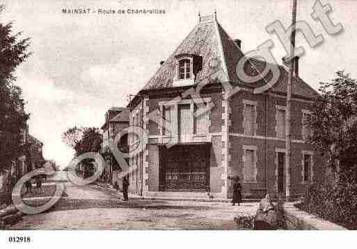 Ville de MAINSAT, carte postale ancienne