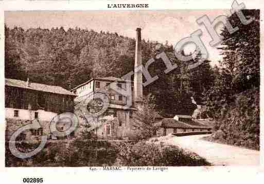 Ville de MARSACENLIVRADOIS, carte postale ancienne