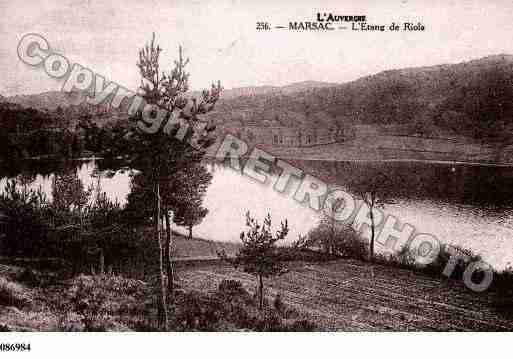 Ville de MARSACENLIVRADOIS, carte postale ancienne