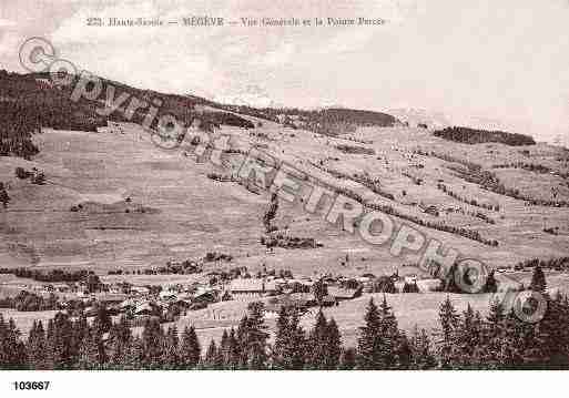 Ville de MEGEVE, carte postale ancienne