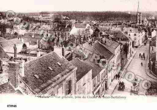 Ville de MELUN, carte postale ancienne Ville de MELUN, carte postale ancienne