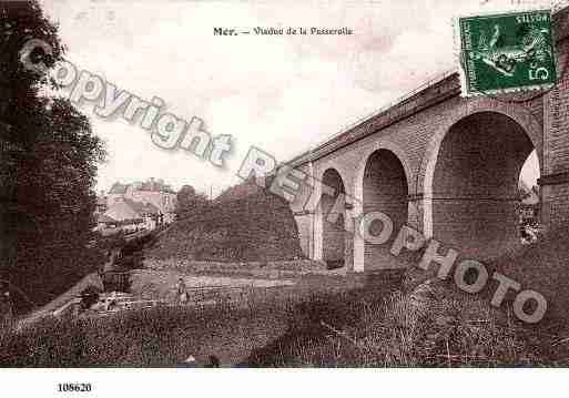 Ville de MER, carte postale ancienne