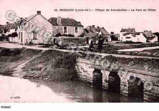 Ville de MESQUER, carte postale ancienne